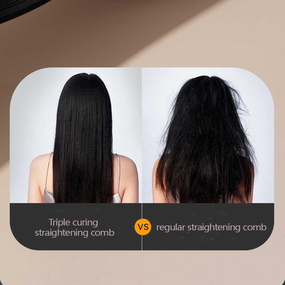 Portable Wireless New Comb Brush Straightening Dual-Use Hair Straightener Roll Mini Portable Straightener Comb