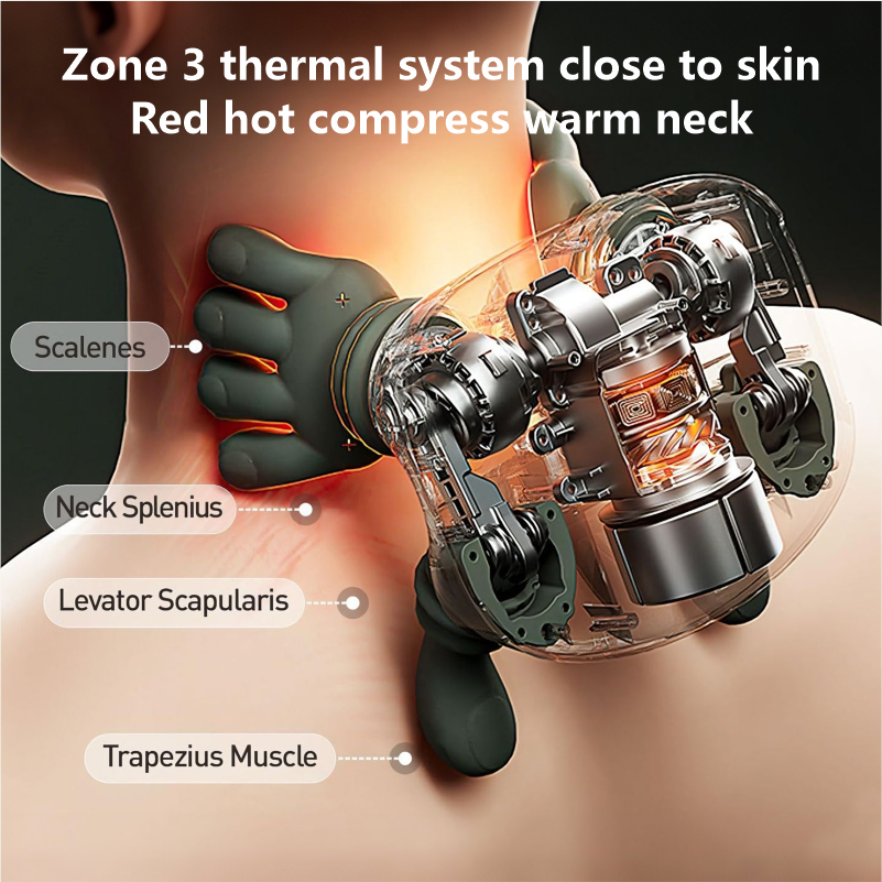 Bionic Hand Shoulder and Neck Massager with Heat Cervical Massager