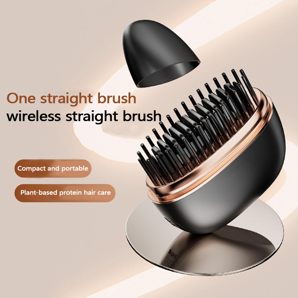 Portable Wireless New Comb Brush Straightening Dual-Use Hair Straightener Roll Mini Portable Straightener Comb