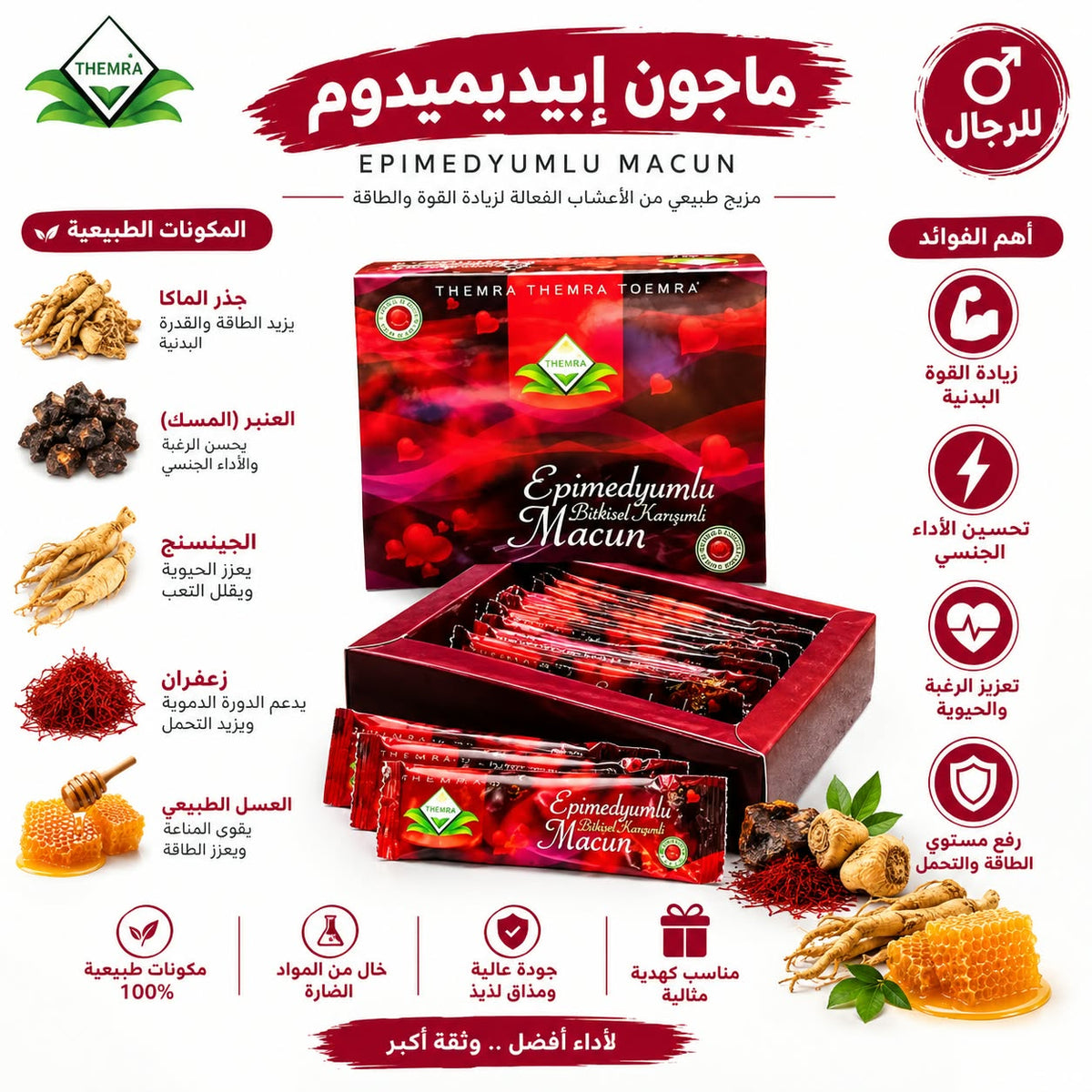 EPIMEDYUMLU – Turkish Herbal Majun for Men's 🍯❤️