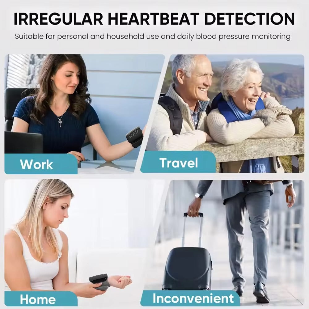 Smart LED Screen Wrist Blood Pressure Monitor