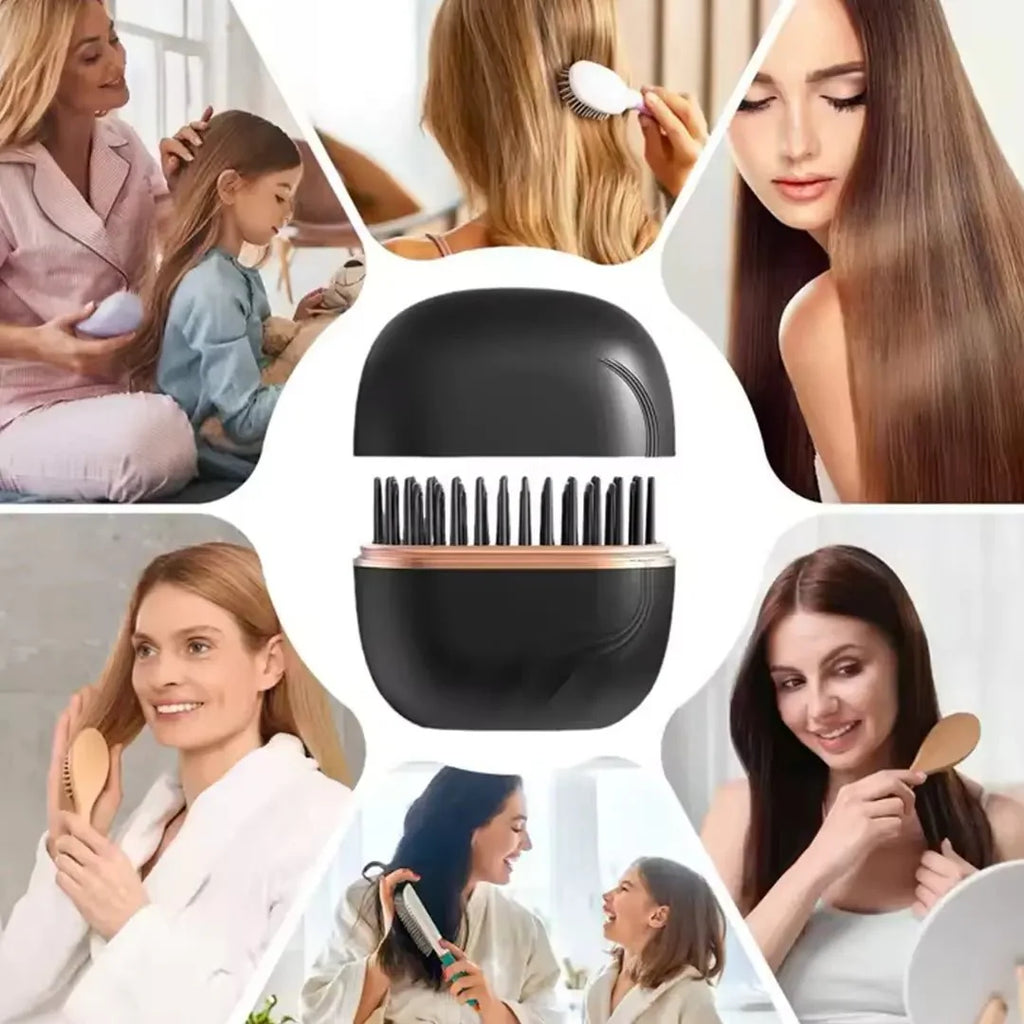 Portable Wireless New Comb Brush Straightening Dual-Use Hair Straightener Roll Mini Portable Straightener Comb